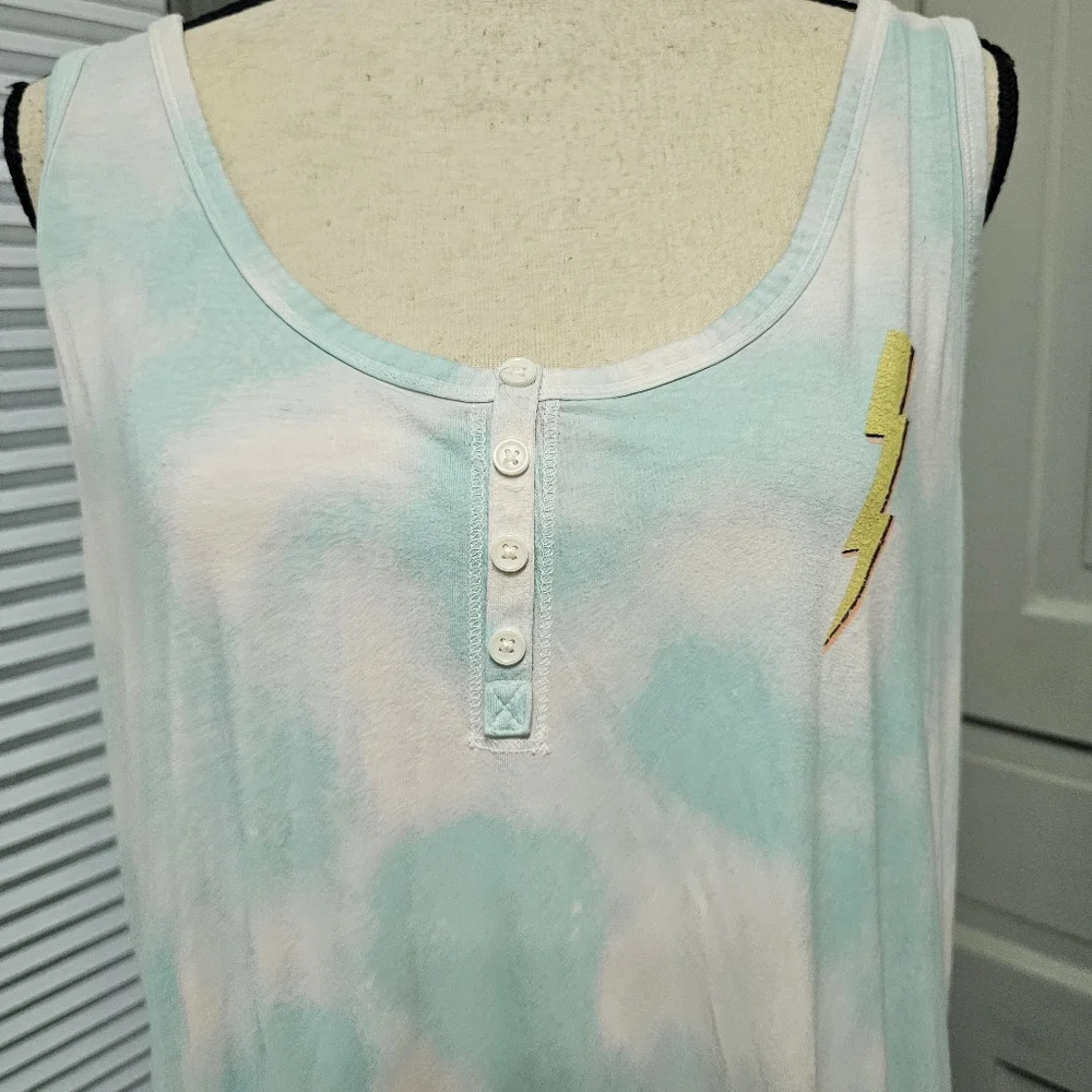 Torrid Super Soft Sleep Tie-dyed Sleep Romper - Picture 2 of 6